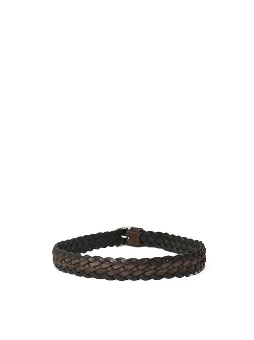 Cintura reversibile Hunting Double intreccio in suede ORCIANI | U08169 HDBTMO